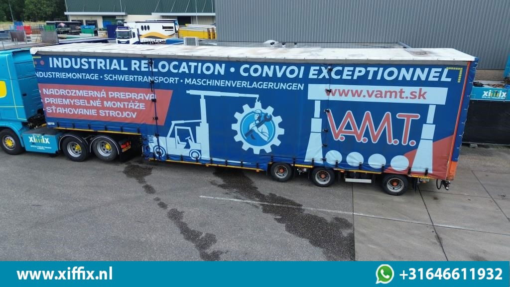 Meusburger 3-ass. Dieplader met huifopbouw / Naloop gestuurd  - Low loader semi-trailer: picture 2 Meusburger 3-ass. Dieplader met huifopbouw / Naloop gestuurd  - Low loader semi-trailer: picture 2