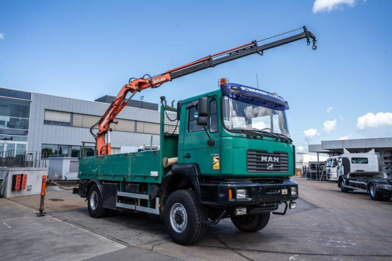 MAN FE 310A-4X4+ATLAS 105.1 A3 - Dropside/ Flatbed truck, Crane truck: picture 2 MAN FE 310A-4X4+ATLAS 105.1 A3 - Dropside/ Flatbed truck, Crane truck: picture 2