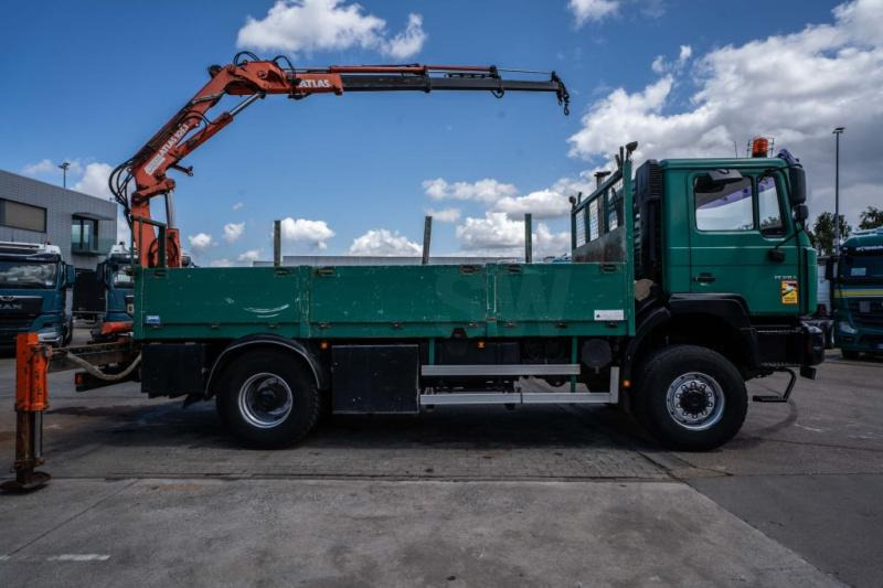MAN FE 310A-4X4+ATLAS 105.1 A3 - Dropside/ Flatbed truck, Crane truck: picture 3 MAN FE 310A-4X4+ATLAS 105.1 A3 - Dropside/ Flatbed truck, Crane truck: picture 3