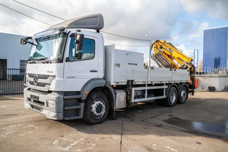 Mercedes AXOR 2529 L - EFFER 250/4S+JIB - Dropside/ Flatbed truck, Crane truck: picture 1 Mercedes AXOR 2529 L - EFFER 250/4S+JIB - Dropside/ Flatbed truck, Crane truck: picture 1