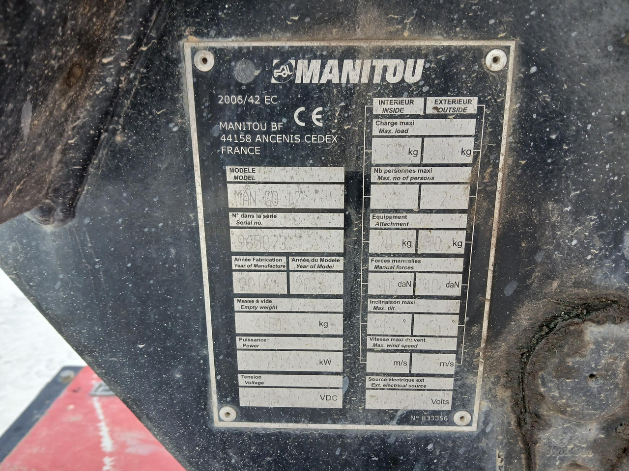 Articulated boom lift MANITOU MAN GO 12: picture 10 Articulated boom lift MANITOU MAN GO 12: picture 10