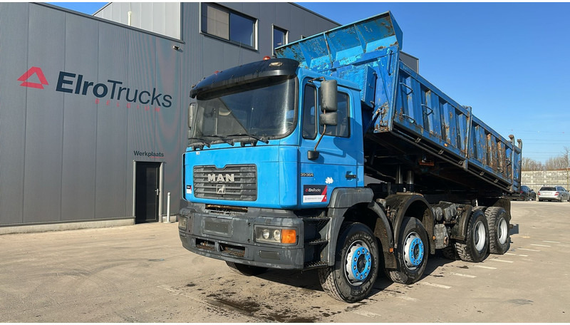 MAN 35.364 (STEEL SUSP. / 6 CYLINDER / BIG AXLE / EURO 2 / MEILLER TIPPER) - Tipper: picture 1 MAN 35.364 (STEEL SUSP. / 6 CYLINDER / BIG AXLE / EURO 2 / MEILLER TIPPER) - Tipper: picture 1