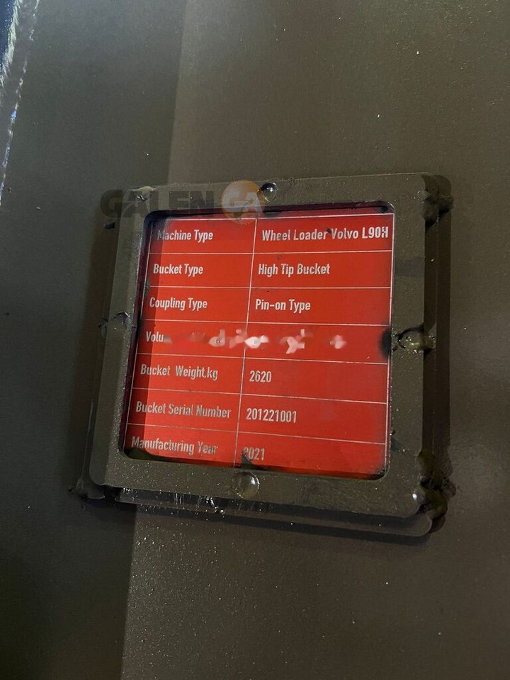 Volvo L90H HIGH DUMP BUCKET - Loader bucket: picture 3 Volvo L90H HIGH DUMP BUCKET - Loader bucket: picture 3