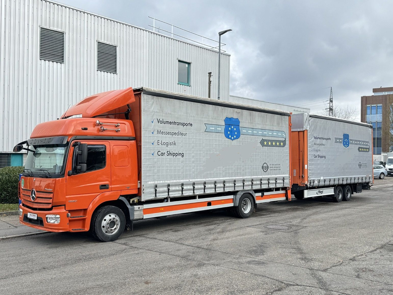 Mercedes-Benz Atego 1530 LL + Anhänger Doppelstock LBW Plane - Car transporter truck: picture 4 Mercedes-Benz Atego 1530 LL + Anhänger Doppelstock LBW Plane - Car transporter truck: picture 4