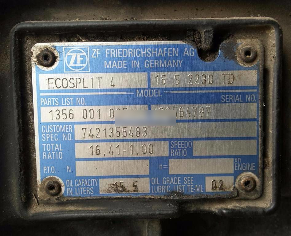 ZF 16S2230 TD   Renault Premium - Gearbox for Truck: picture 3 ZF 16S2230 TD   Renault Premium - Gearbox for Truck: picture 3