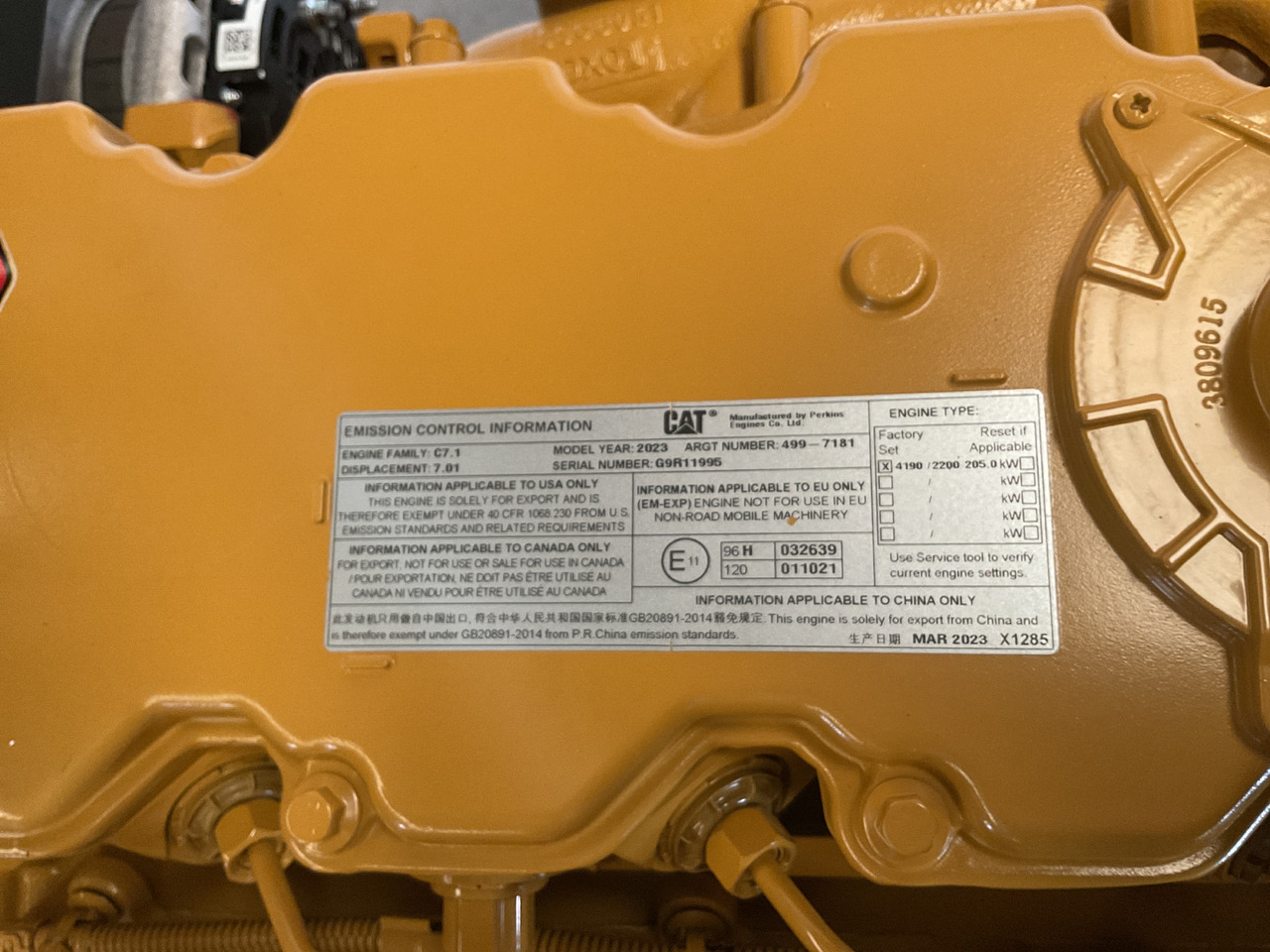 Caterpillar C7.1 - Engine: picture 4 Caterpillar C7.1 - Engine: picture 4