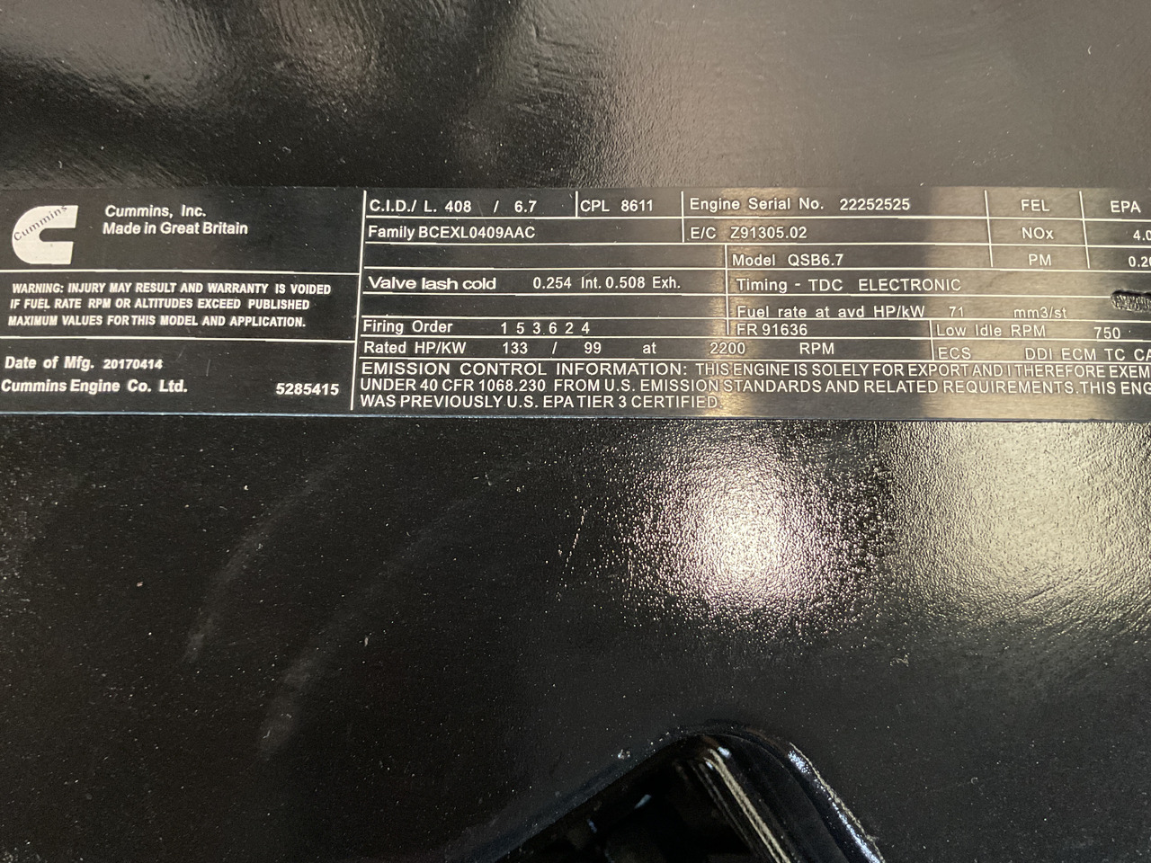 Cummins QSB6.7 (1) - Engine: picture 3 Cummins QSB6.7 (1) - Engine: picture 3