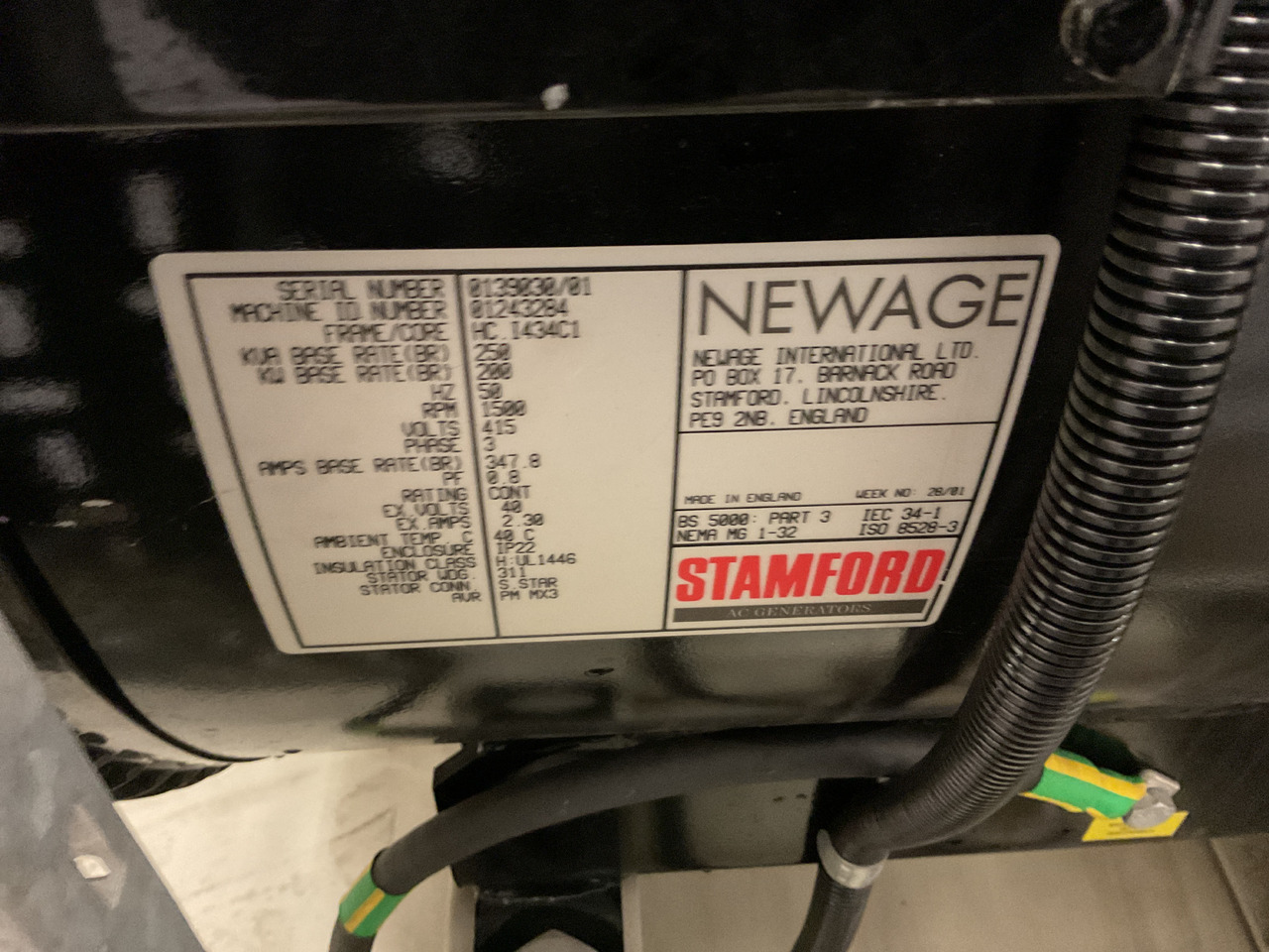 Perkins 250KVA, low standby hours and very complete. - Generator set: picture 5 Perkins 250KVA, low standby hours and very complete. - Generator set: picture 5