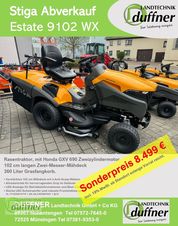 Stiga Estate 9102 WX Allrad - Lawn mower: picture 2 Stiga Estate 9102 WX Allrad - Lawn mower: picture 2