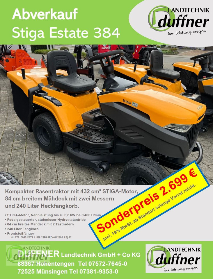 Stiga Stiga Estate 384 Hydr - Lawn mower: picture 1 Stiga Stiga Estate 384 Hydr - Lawn mower: picture 1