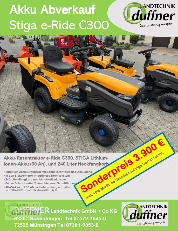 Stiga Stiga e-Ride C300 - Lawn mower: picture 2 Stiga Stiga e-Ride C300 - Lawn mower: picture 2