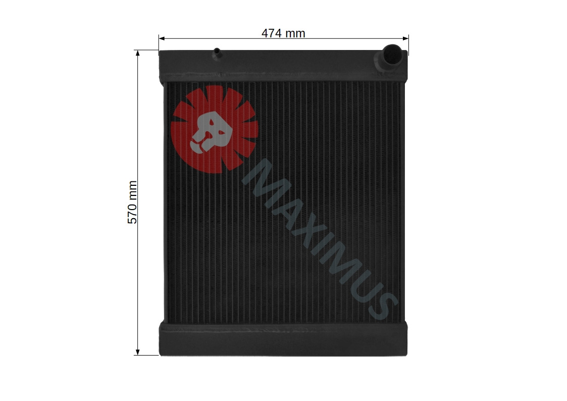 JCB 520LE 520-50LE 525LE 525-50LE - Radiator for Telescopic handler: picture 4 JCB 520LE 520-50LE 525LE 525-50LE - Radiator for Telescopic handler: picture 4