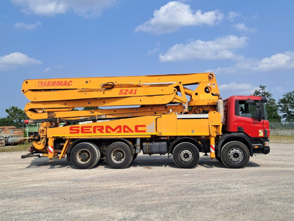 Scania P 114 380 SERMAC 5Z41 - Concrete pump truck: picture 1 Scania P 114 380 SERMAC 5Z41 - Concrete pump truck: picture 1
