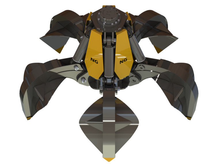 ORANGE PEEL SCRAP GRAPPLE - POLYP GRABS - Grapple for Excavator: picture 2 ORANGE PEEL SCRAP GRAPPLE - POLYP GRABS - Grapple for Excavator: picture 2