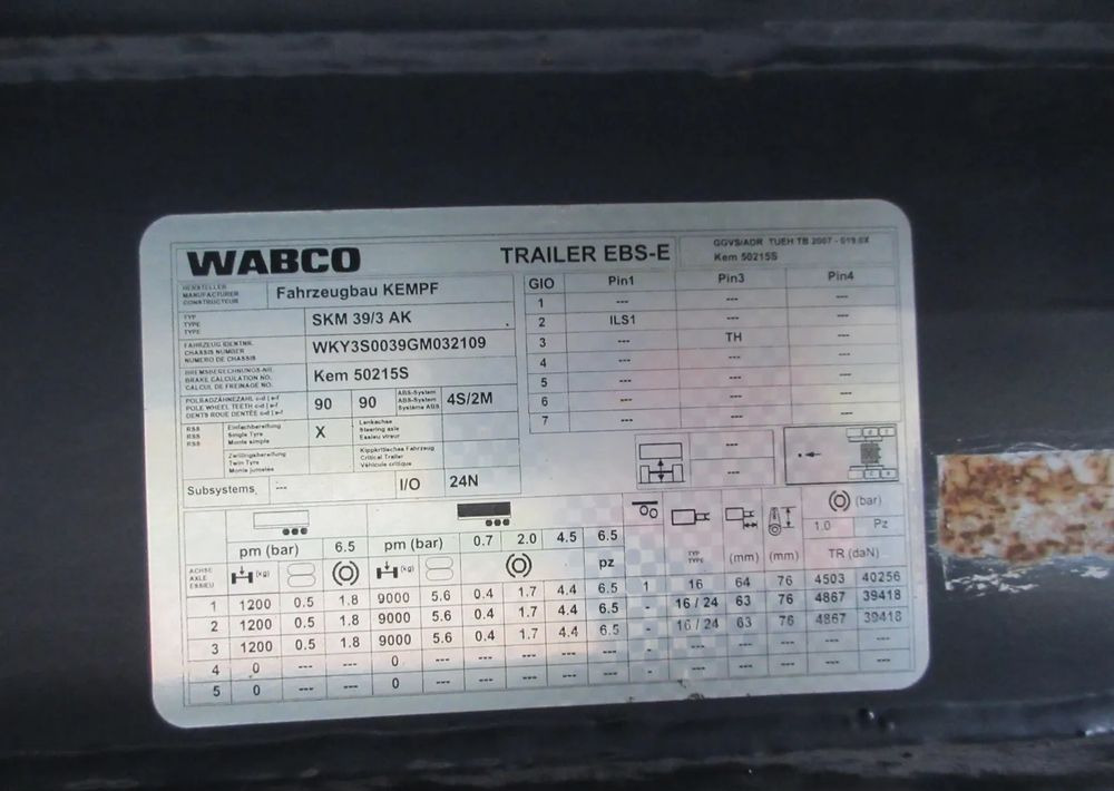 Kempf Wywrotka - Tipper semi-trailer: picture 4 Kempf Wywrotka - Tipper semi-trailer: picture 4