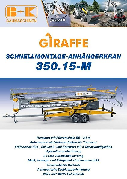 Giraffe 350.15-M - Mini crane: picture 1 Giraffe 350.15-M - Mini crane: picture 1