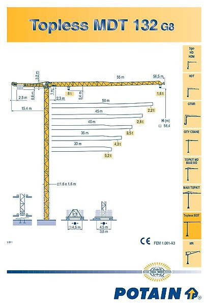 Potain MDT 132 - Tower crane: picture 4 Potain MDT 132 - Tower crane: picture 4
