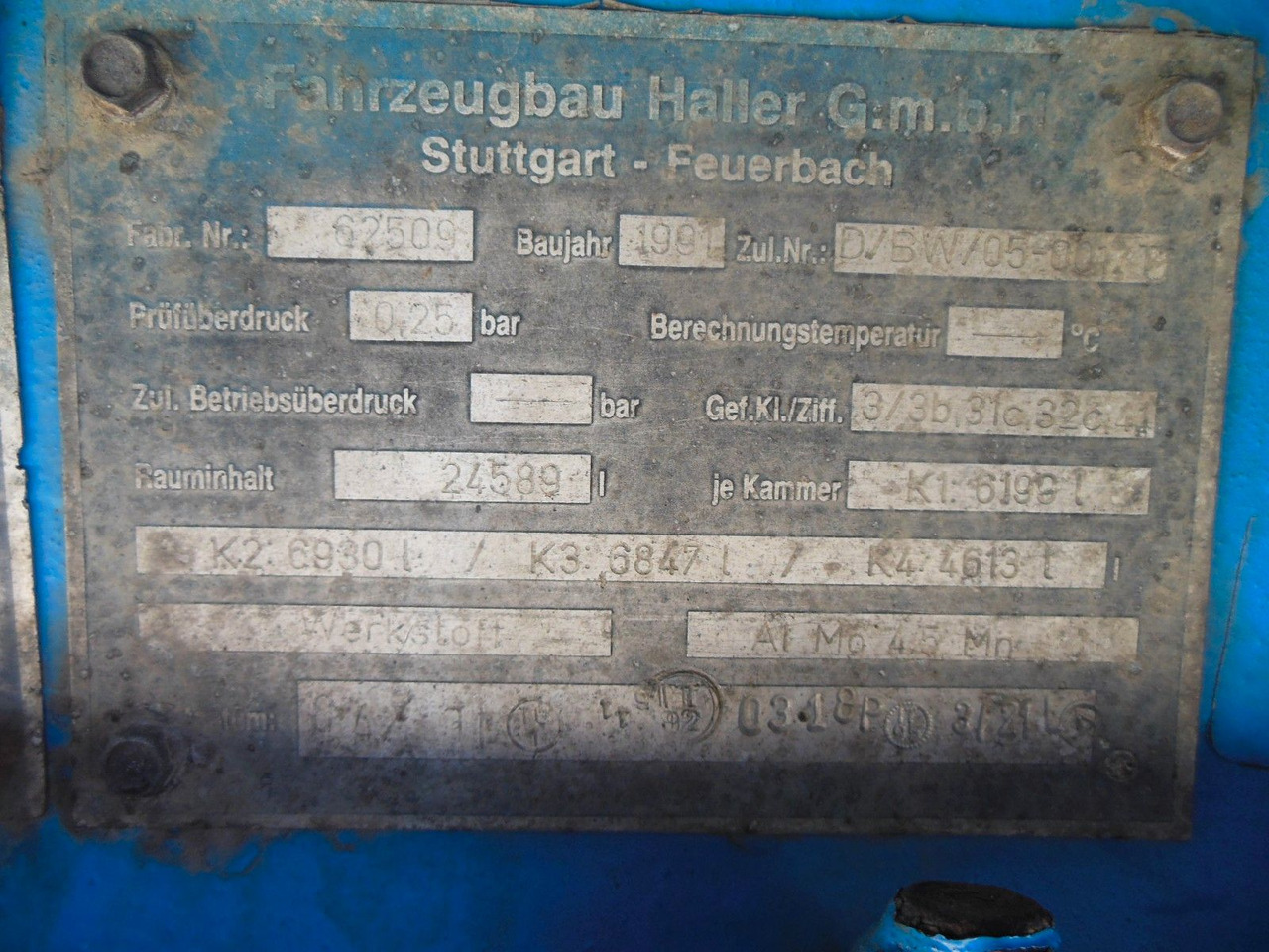 Tanker semi-trailer WILLIG/HALLER/HLS 240.45/2,NPC 04, 4 KAMMER: picture 22