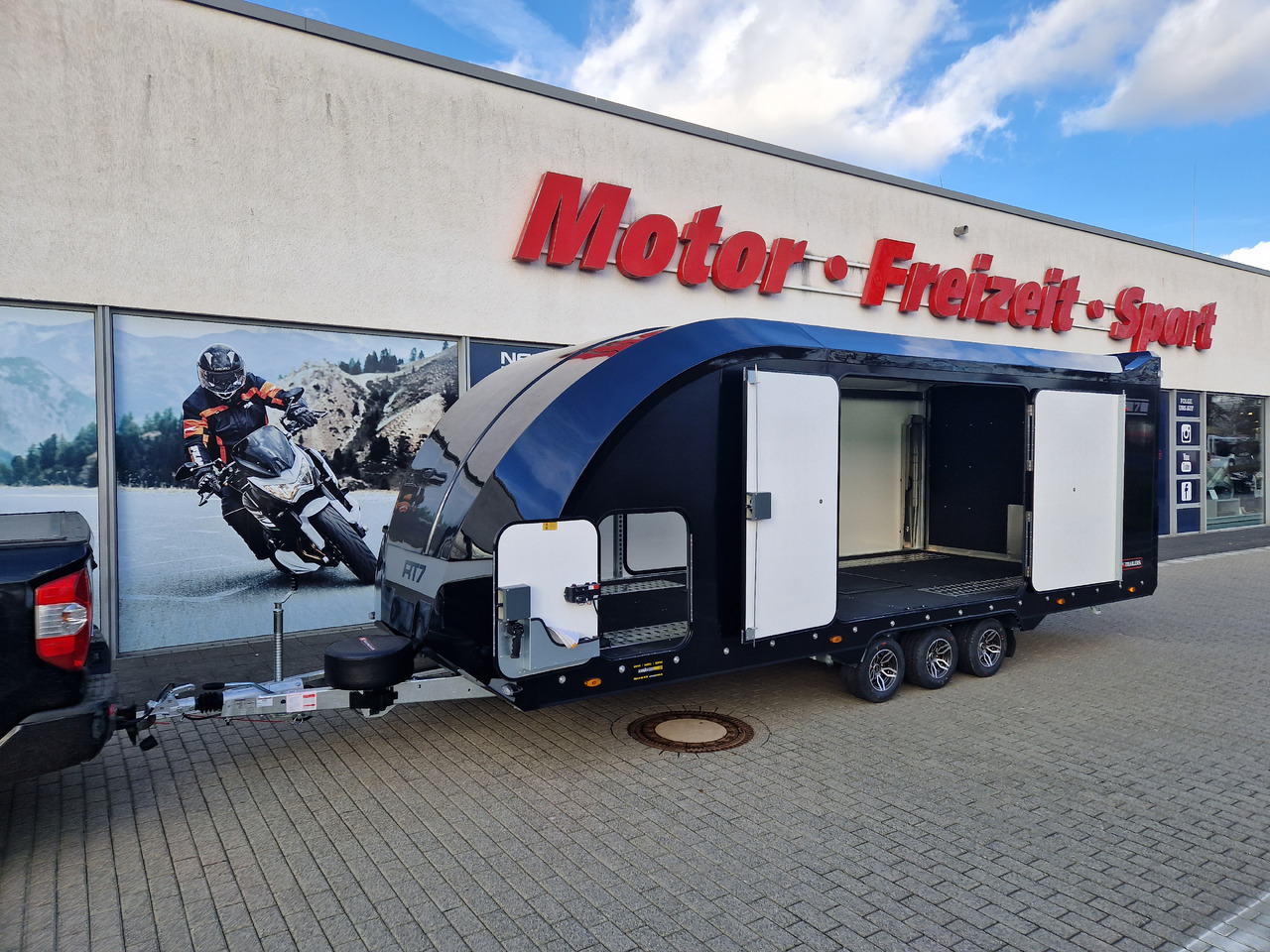 Autotransporter trailer BJT Race Transporter 7 397-6023-35-3-10-B 600x228x189cm black ASR Kamera Alufelgen Tridem 3500: picture 12 Autotransporter trailer BJT Race Transporter 7 397-6023-35-3-10-B 600x228x189cm black ASR Kamera Alufelgen Tridem 3500: picture 12