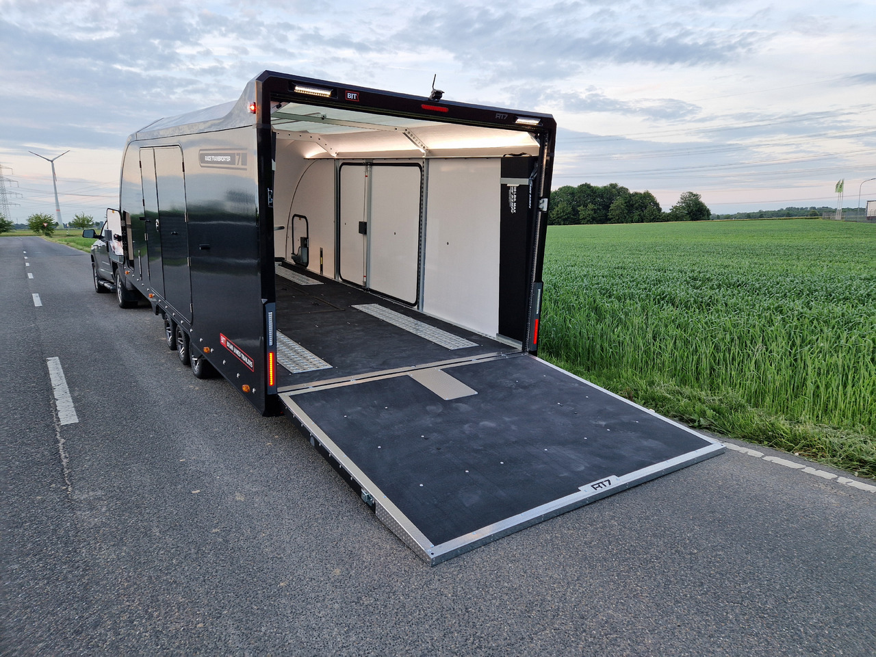 Autotransporter trailer BJT Race Transporter 7 397-6023-35-3-10-B 600x228x189cm black RR Kamera 1 Alufelgen Tridem 3500 Akt: picture 16