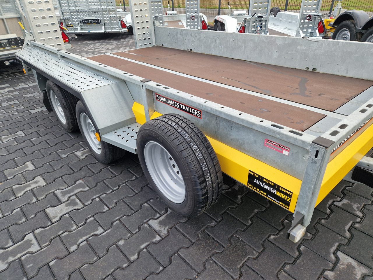 Plant trailer Brian James General Plant 360x185x25cm Auffahrrampen Reserverad (L) 3500kg: picture 7