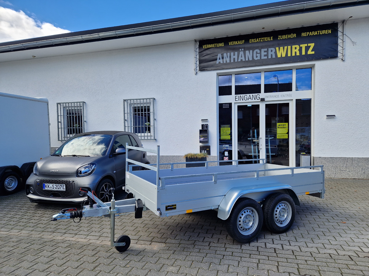 GTT 2000 R 301x126 Aluliner Reling H Gestell 2000kg AKTION - Dropside/ Flatbed trailer: picture 2 GTT 2000 R 301x126 Aluliner Reling H Gestell 2000kg AKTION - Dropside/ Flatbed trailer: picture 2