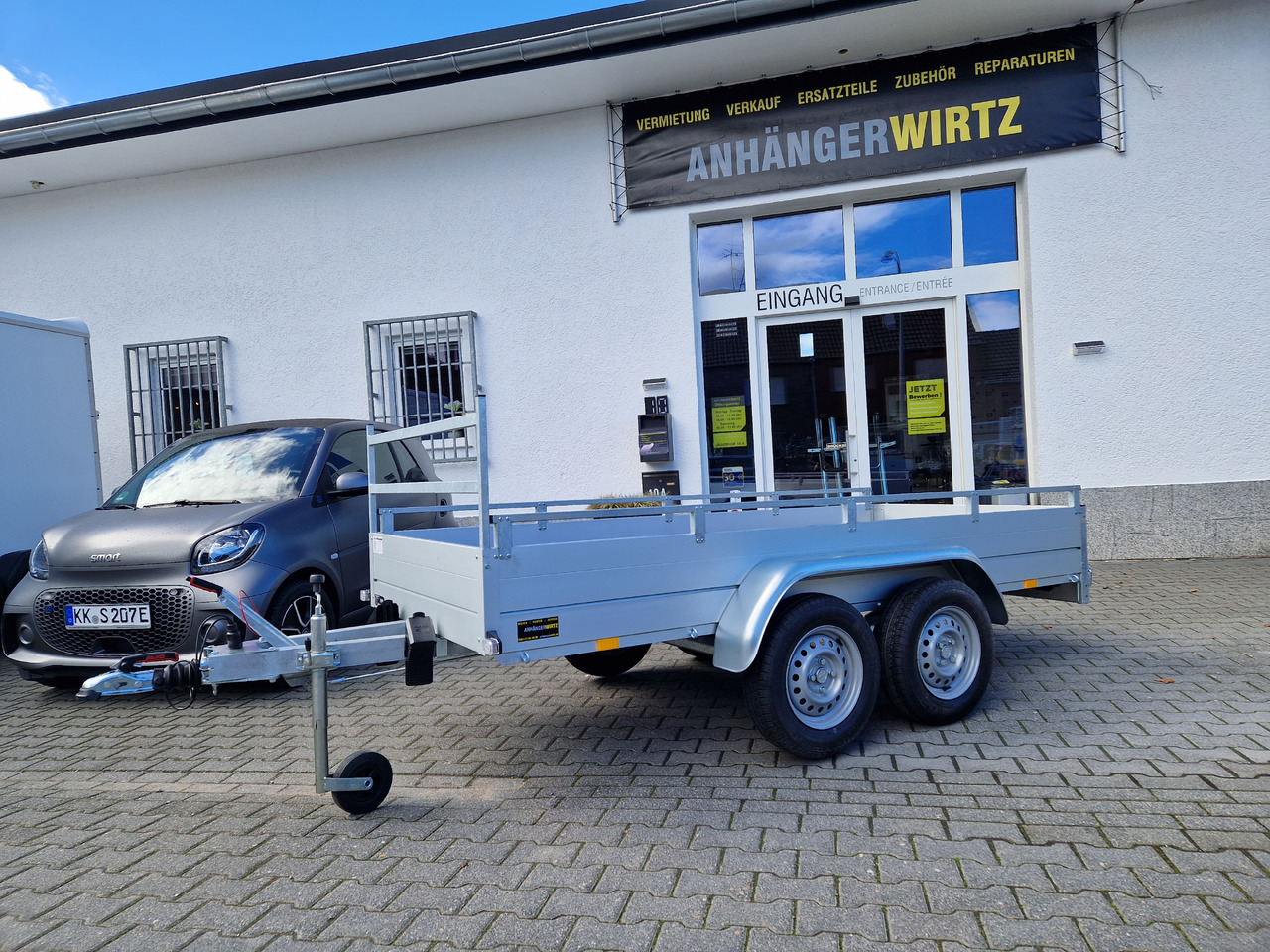 GTT 2000 R 301x126 Aluliner Reling H Gestell 2000kg AKTION - Dropside/ Flatbed trailer: picture 4 GTT 2000 R 301x126 Aluliner Reling H Gestell 2000kg AKTION - Dropside/ Flatbed trailer: picture 4