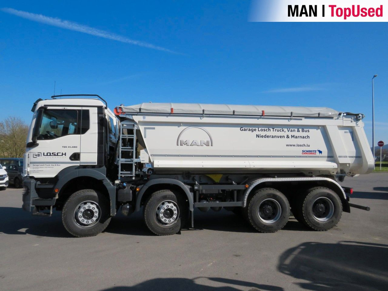 MAN TGS 41.480 8x4 BB CH Schmitz Muldenkipper - Skip loader truck: picture 2 MAN TGS 41.480 8x4 BB CH Schmitz Muldenkipper - Skip loader truck: picture 2