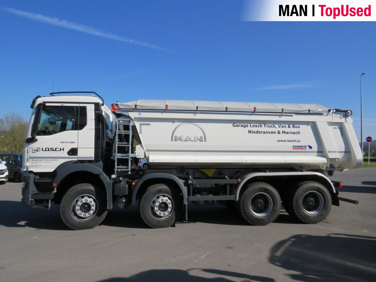 Tipper MAN TGS 41.480 8x4 BB CH Schmitz Muldenkipper Retarder: picture 10