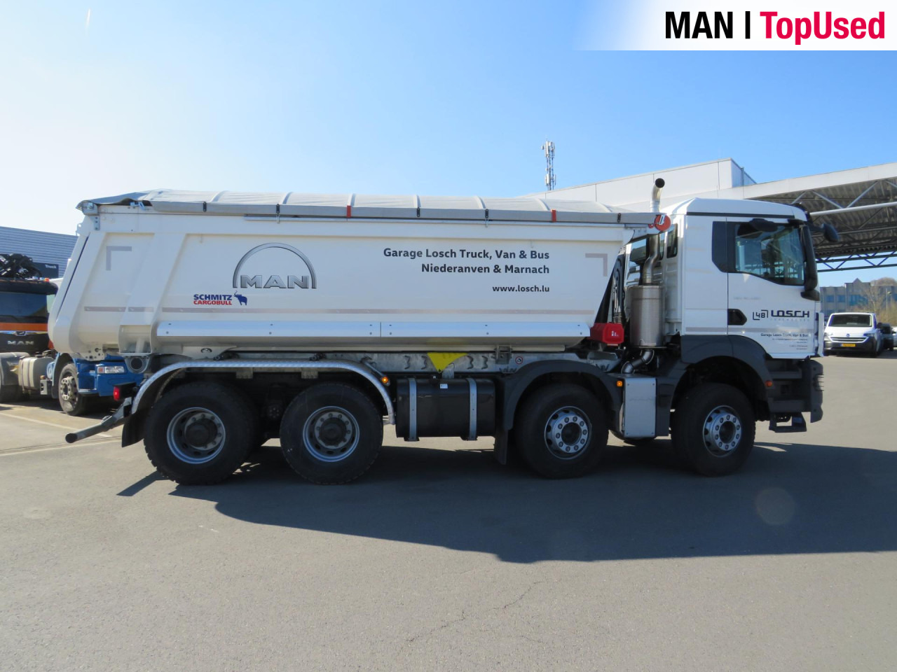 Tipper MAN TGS 41.480 8x4 BB CH Schmitz Muldenkipper Retarder: picture 14