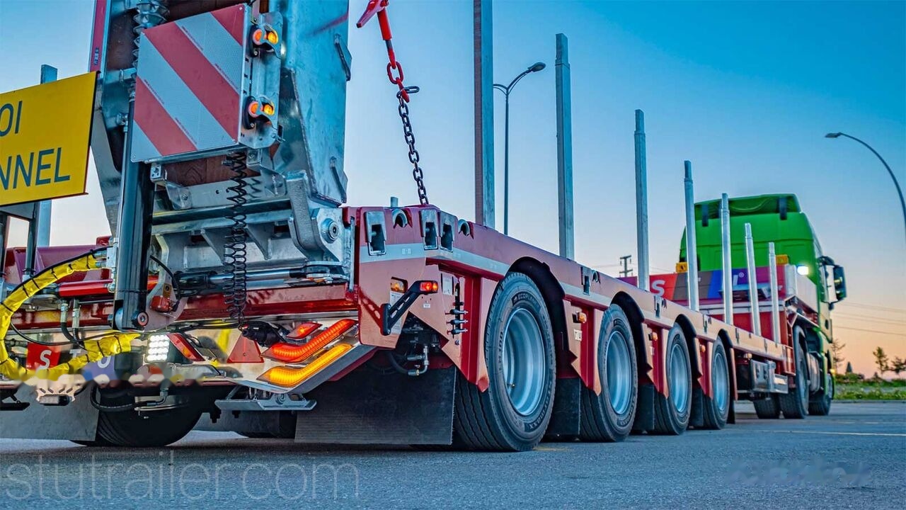 STU 4 Axle Extendable Lowbed Trailer - Low loader semi-trailer: picture 3 STU 4 Axle Extendable Lowbed Trailer - Low loader semi-trailer: picture 3