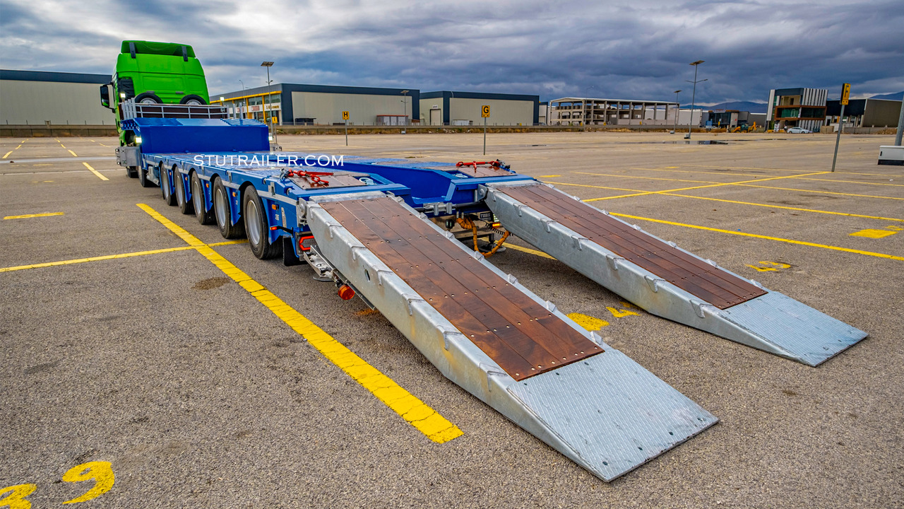 STU 5 Axle Hydraulic Steering Extendable Low Laoder - Low loader semi-trailer: picture 5 STU 5 Axle Hydraulic Steering Extendable Low Laoder - Low loader semi-trailer: picture 5