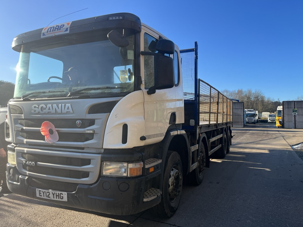Scania P400 8x4 Rigid - Dropside/ Flatbed truck: picture 1 Scania P400 8x4 Rigid - Dropside/ Flatbed truck: picture 1