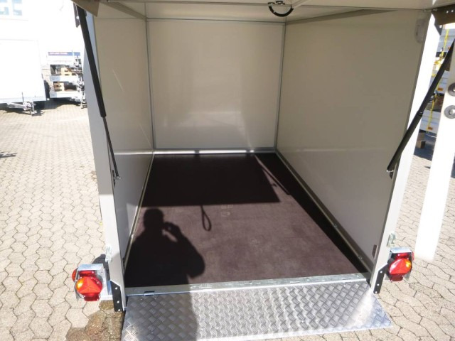 Humbaur Koffer Absenkanhänger mit E-Pumpe HKT 183117-18P, 100 km/h 1,8 t. 3100 x 1765 x 1800 mm - Closed box trailer: picture 3 Humbaur Koffer Absenkanhänger mit E-Pumpe HKT 183117-18P, 100 km/h 1,8 t. 3100 x 1765 x 1800 mm - Closed box trailer: picture 3