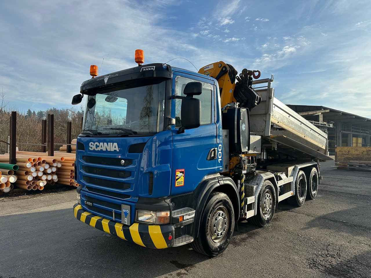 SCANIA G480 8x4 effer Kran + Kipper - Tipper, Crane truck: picture 2 SCANIA G480 8x4 effer Kran + Kipper - Tipper, Crane truck: picture 2