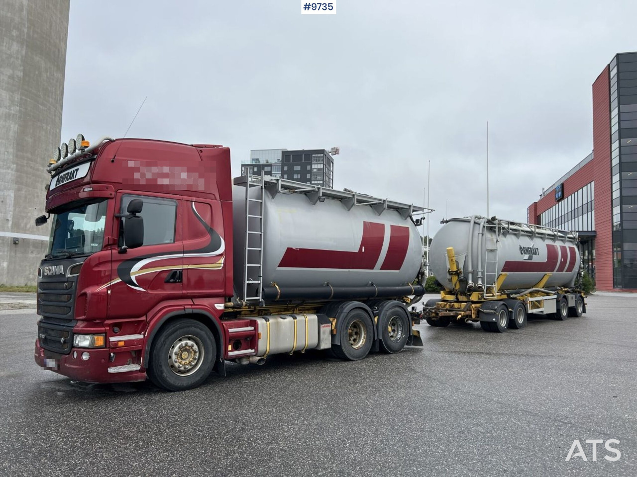 Bulk transport vehicle, Scania R730 with SITE AL-41-TPIK-4AK trailer - Tanker truck: picture 1 Bulk transport vehicle, Scania R730 with SITE AL-41-TPIK-4AK trailer - Tanker truck: picture 1
