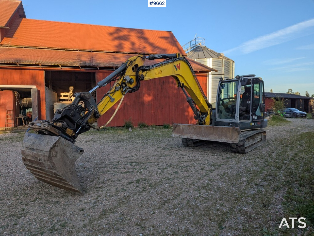 Excavator Wacker Neuson ET90, Tiltrotator, buckets (Video) - Crawler excavator: picture 3 Excavator Wacker Neuson ET90, Tiltrotator, buckets (Video) - Crawler excavator: picture 3