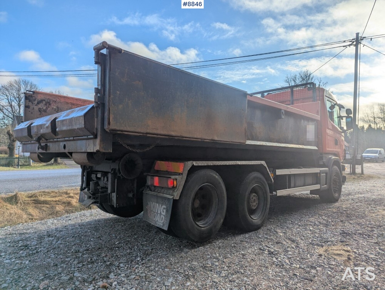 Hook Truck Scania R124BG 6x2 with gravel flatbed (SEE VIDEO) - Hook lift truck: picture 5 Hook Truck Scania R124BG 6x2 with gravel flatbed (SEE VIDEO) - Hook lift truck: picture 5