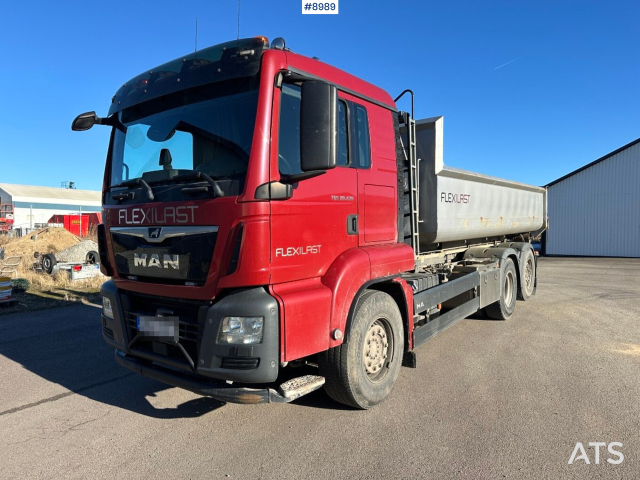 Hook lift MAN TGS 28.430 X2-4 BL with bed - SEE VIDEO - Hook lift truck: picture 1 Hook lift MAN TGS 28.430 X2-4 BL with bed - SEE VIDEO - Hook lift truck: picture 1