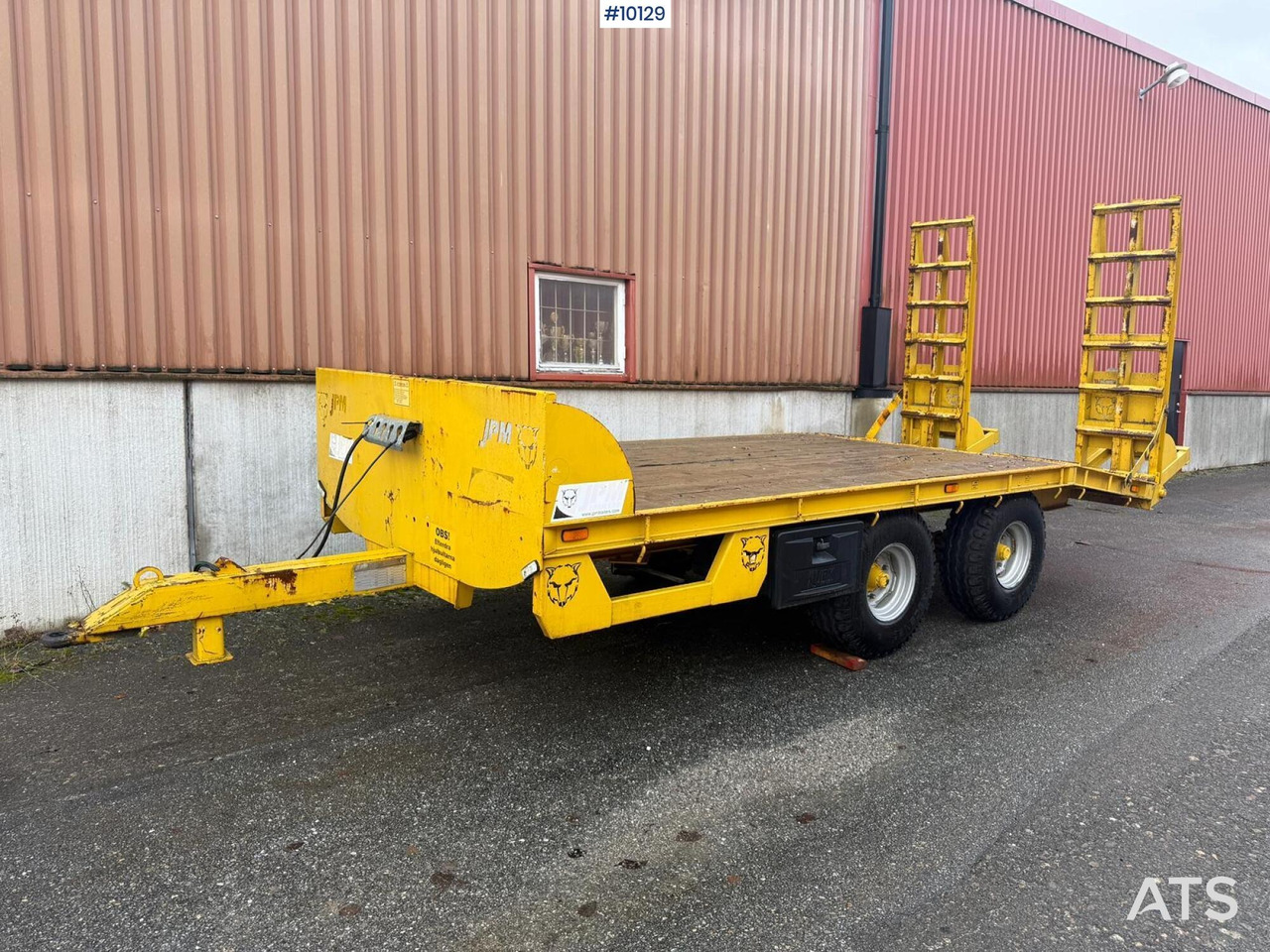 Machine trailer JPM - Low loader trailer: picture 2 Machine trailer JPM - Low loader trailer: picture 2