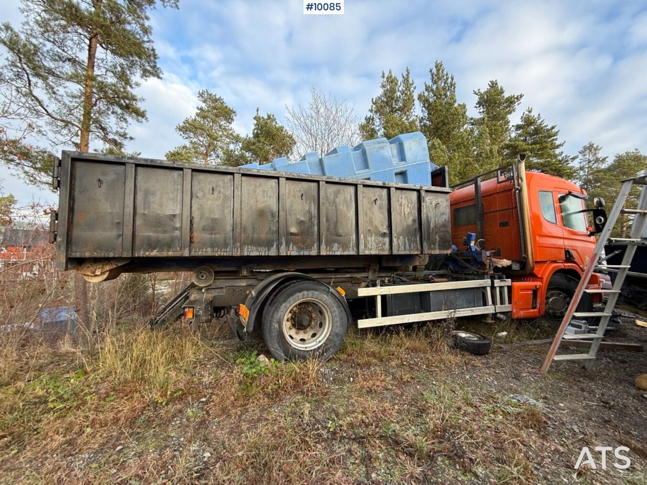 Scania P94G 300 Crane truck with flatbed Rep. object - Hook lift truck, Crane truck: picture 5 Scania P94G 300 Crane truck with flatbed Rep. object - Hook lift truck, Crane truck: picture 5
