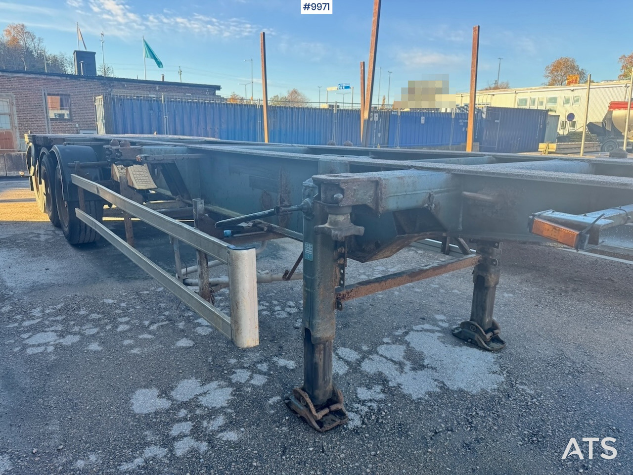 Schweriner CS40 container chassis. - Chassis semi-trailer: picture 5 Schweriner CS40 container chassis. - Chassis semi-trailer: picture 5