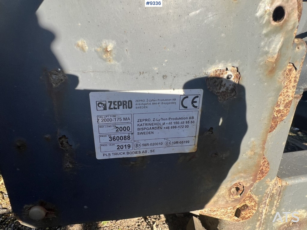 Tail Lift Zepro Z2000-175MA - Tail lift: picture 5 Tail Lift Zepro Z2000-175MA - Tail lift: picture 5