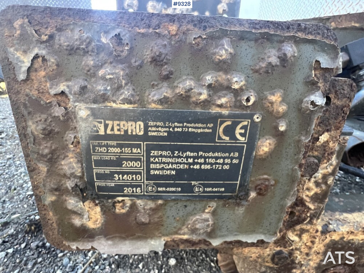 Tail lift - Zepro- ZHD 2000-155MA - Tail lift: picture 5 Tail lift - Zepro- ZHD 2000-155MA - Tail lift: picture 5