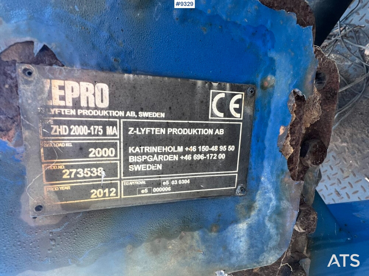 Tail lift - Zepro- ZHD2000-175MA - Tail lift: picture 4 Tail lift - Zepro- ZHD2000-175MA - Tail lift: picture 4