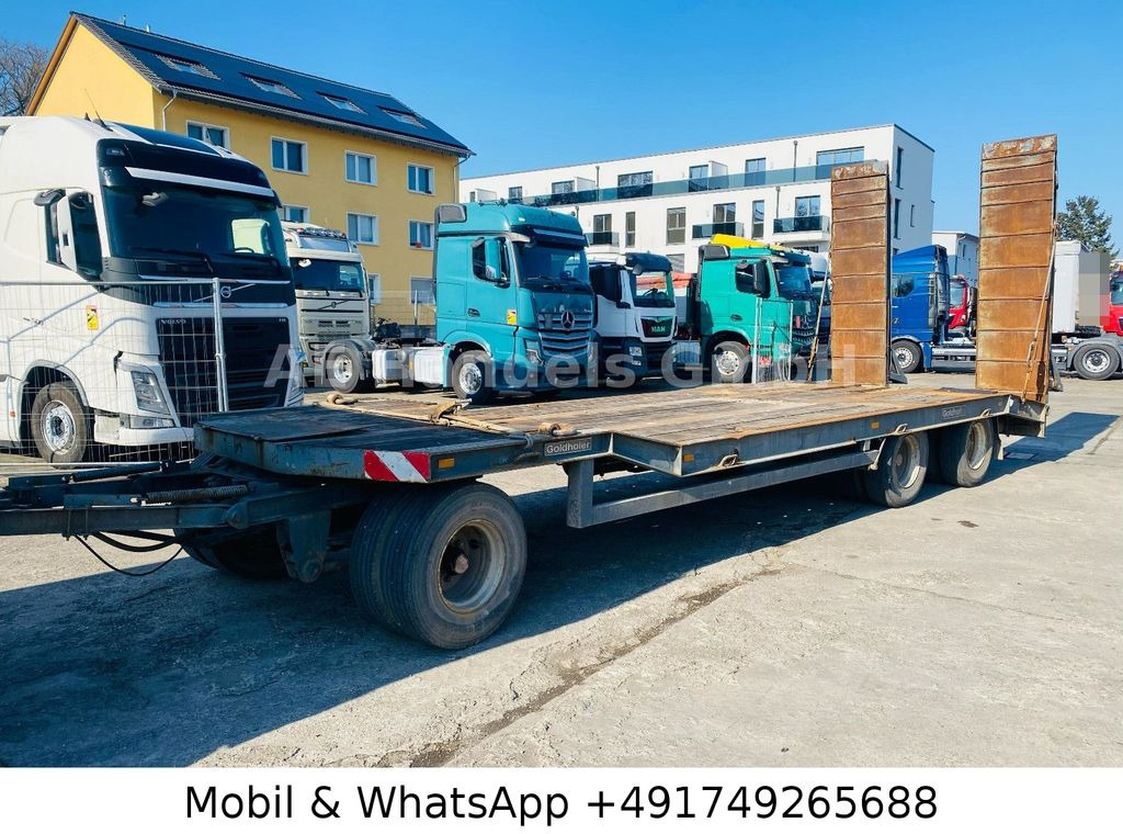 Goldhofer TU 3-24/80 Drehschemel *Rampen/L.8,30m/TÜV-11.25 - Low loader trailer: picture 1 Goldhofer TU 3-24/80 Drehschemel *Rampen/L.8,30m/TÜV-11.25 - Low loader trailer: picture 1