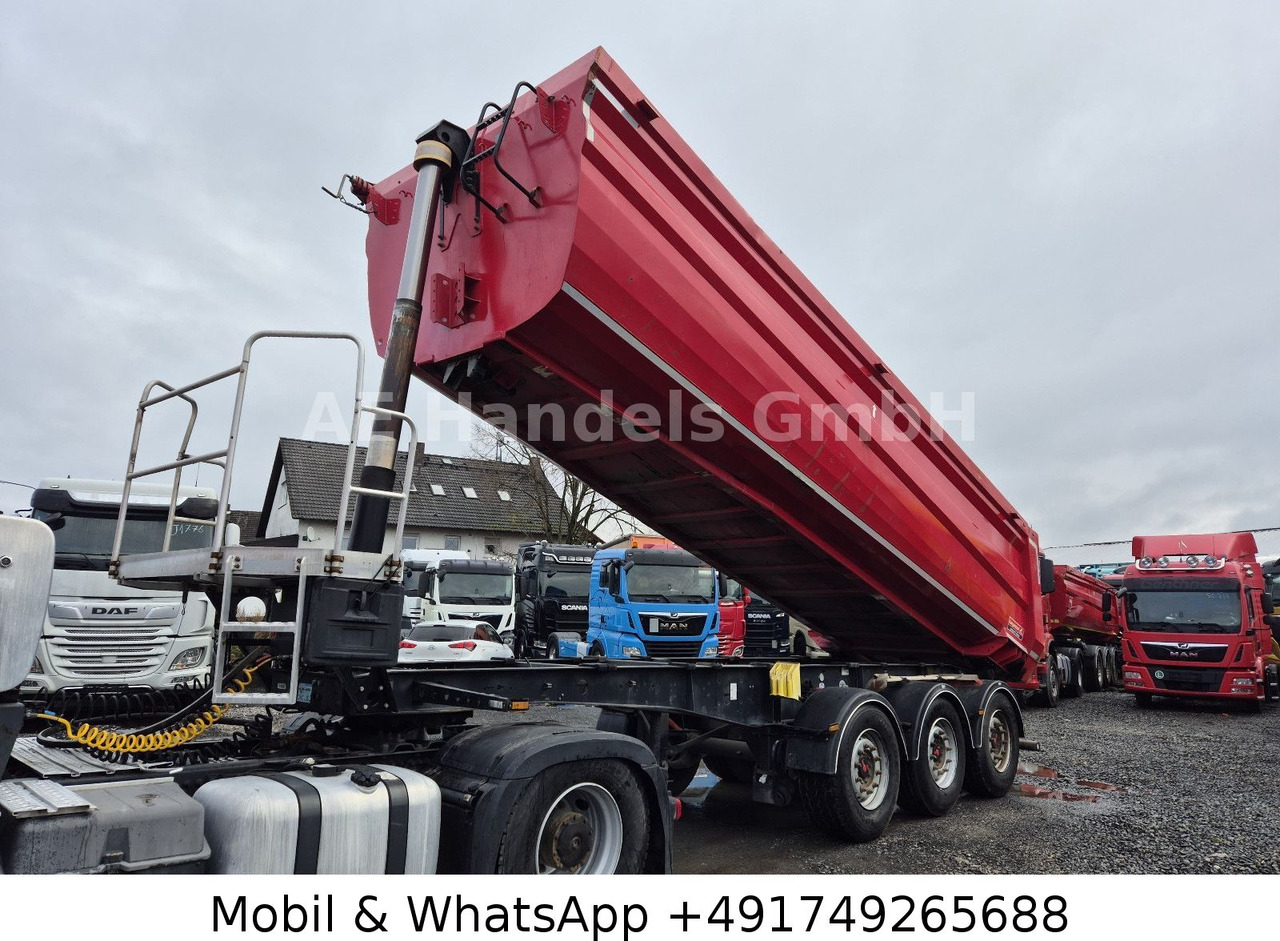Langendorf NW-3 Stahl *26m³/1.Liftachse/Podest/Rollplane - Tipper semi-trailer: picture 1 Langendorf NW-3 Stahl *26m³/1.Liftachse/Podest/Rollplane - Tipper semi-trailer: picture 1