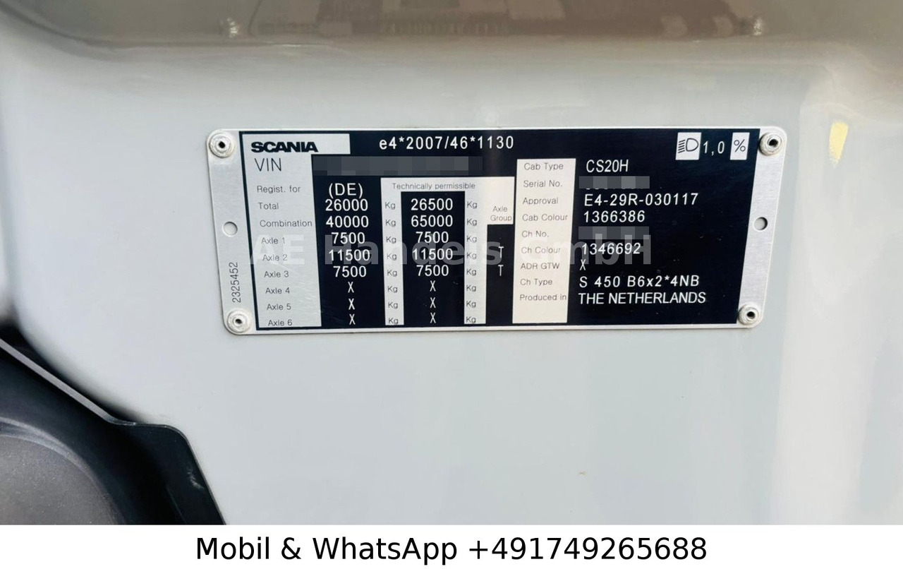 Container transporter/ Swap body truck Scania S450 HighLine BDF *Retarder/Lenk+Lift/Multi/LBW: picture 15 Container transporter/ Swap body truck Scania S450 HighLine BDF *Retarder/Lenk+Lift/Multi/LBW: picture 15