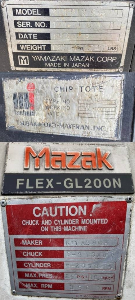 Mazak / Yamazaki FLEX-GL 200N-MLTPLX 630 1er Main - Metal lathe: picture 5 Mazak / Yamazaki FLEX-GL 200N-MLTPLX 630 1er Main - Metal lathe: picture 5