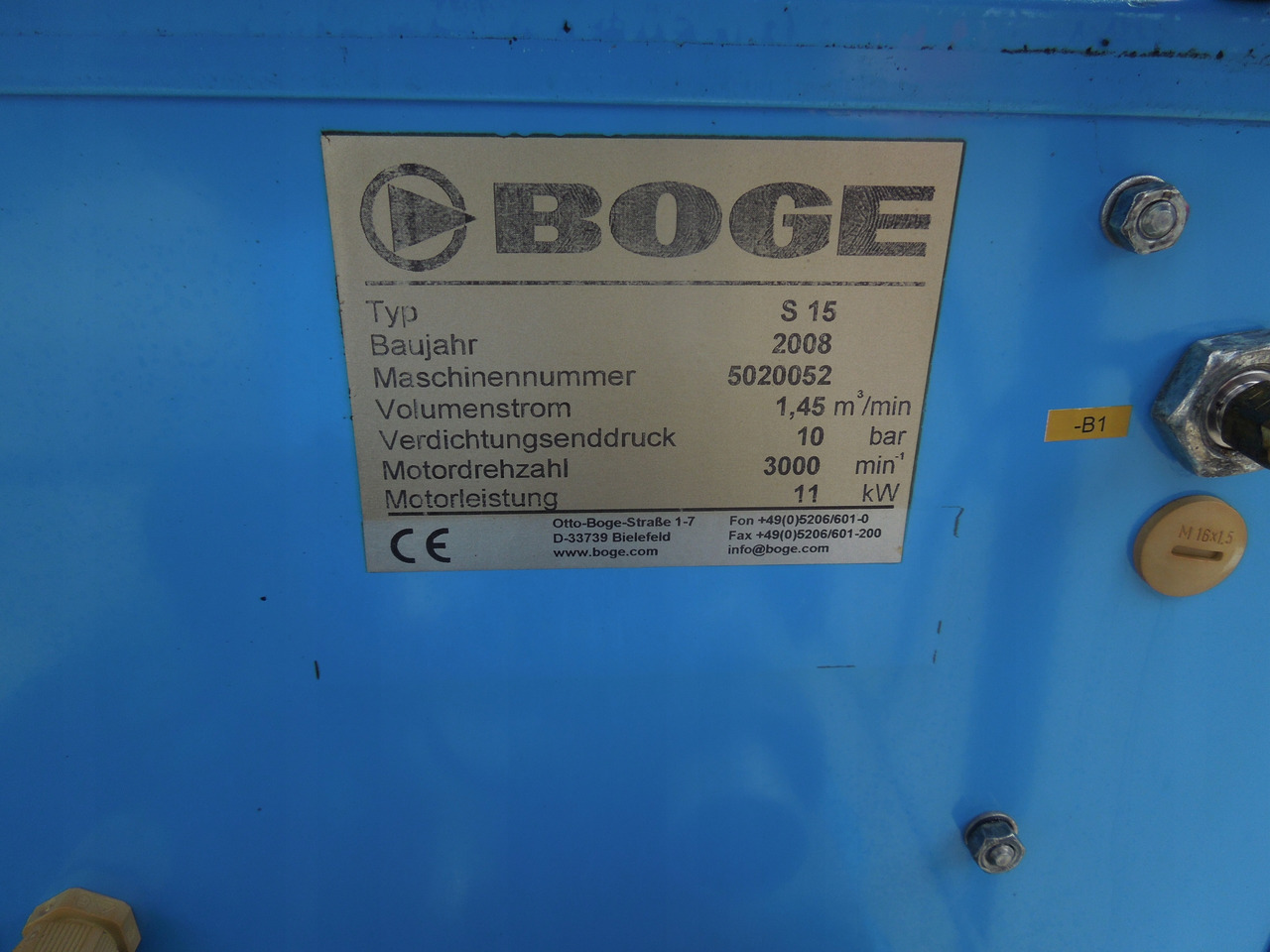BOGE S15 - Air compressor: picture 4 BOGE S15 - Air compressor: picture 4